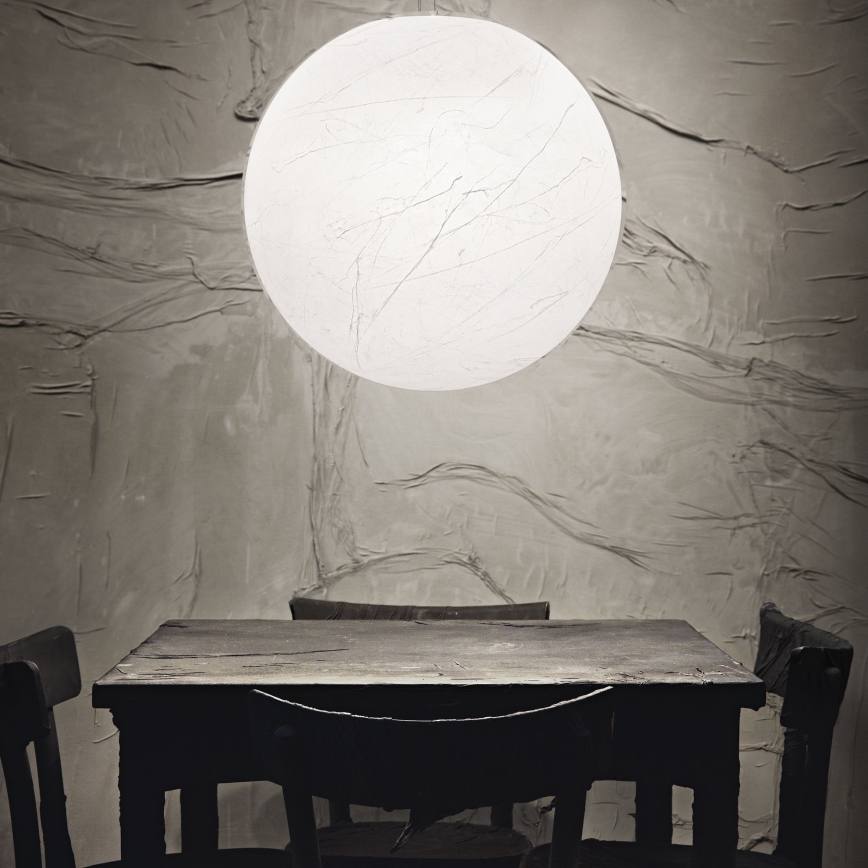 Ideal Lux - Luster na lanku CARTA 1xE27/25W/230V pr. 50 cm biela