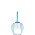 Ideal Lux - Luster na lanku KALIQUE 1xE27/42W/230V pr. 18 cm dymová modrá