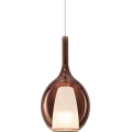 Ideal Lux - Luster na lanku KALIQUE 1xE27/42W/230V pr. 18 cm dymovo-medený