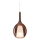 Ideal Lux - Luster na lanku KALIQUE 1xE27/42W/230V pr. 18 cm dymovo-medený