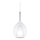 Ideal Lux - Luster na lanku KALIQUE 1xE27/42W/230V, priemer 18 cm, číre