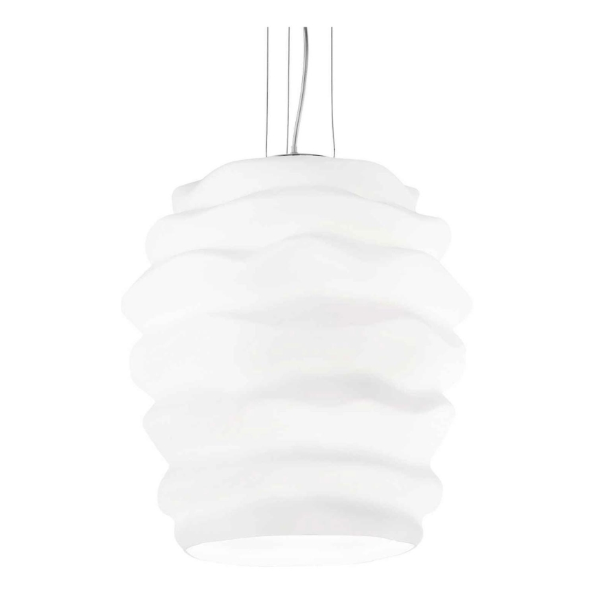 Ideal Lux - Luster na lanku KARMA 1xE27/60W/230V pr. 38 cm biela