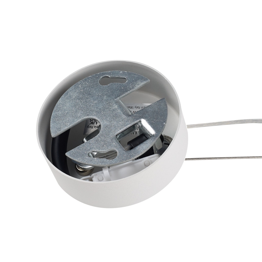 Ideal Lux - Luster na lanku MAPA 1xE27/42W/230V pr. 20 cm biely