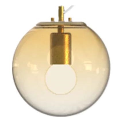 Ideal Lux - Luster na lanku MAPA 1xE27/42W/230V pr. 20 cm zlatá/dymová