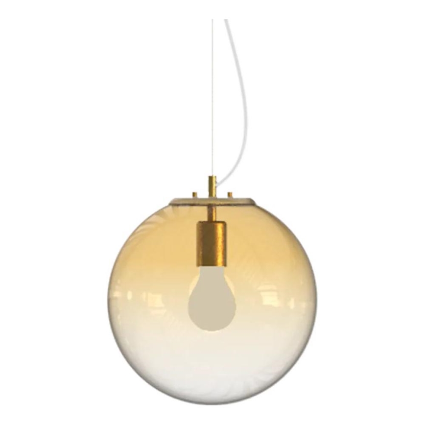 Ideal Lux - Luster na lanku MAPA 1xE27/42W/230V pr. 30 cm zlatá/dymová