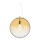 Ideal Lux - Luster na lanku MAPA 1xE27/42W/230V pr. 40 cm zlatá/dymová