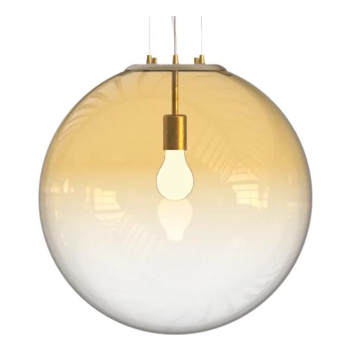 Ideal Lux - Luster na lanku MAPA 1xE27/42W/230V pr. 50 cm zlatá/dymová