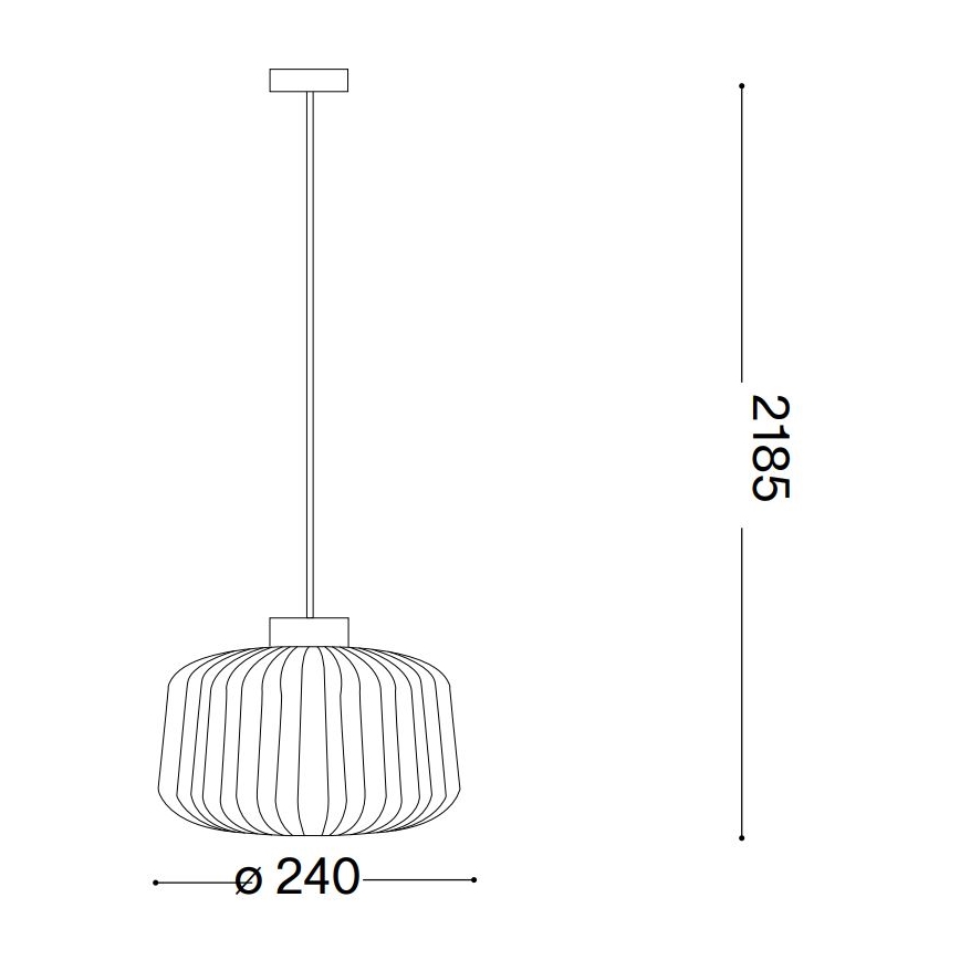 Ideal Lux - Luster na lanku MINT 1xE27/60W/230V pr. 24 cm zelená