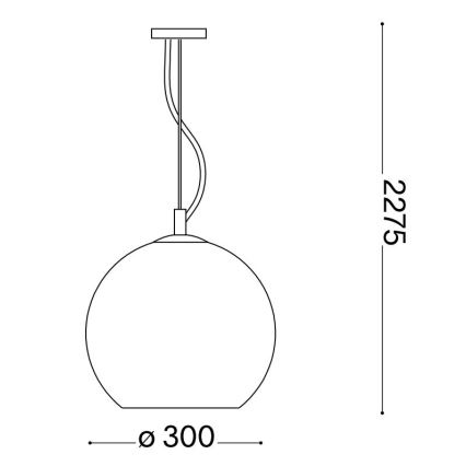 Ideal Lux - Luster na lanku NEMO 1xE27/42W/230V pr. 30 cm béžová