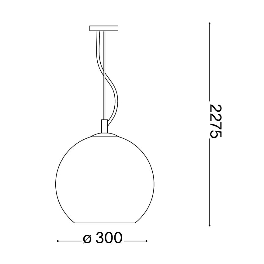 Ideal Lux - Luster na lanku NEMO 1xE27/42W/230V pr. 30 cm béžová