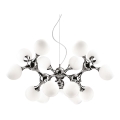 Ideal Lux - Luster na lanku NODI 15xE14/28W/230V lesklý chróm/biela