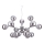 Ideal Lux - Luster na lanku NODI 15xE14/28W/230V lesklý chróm