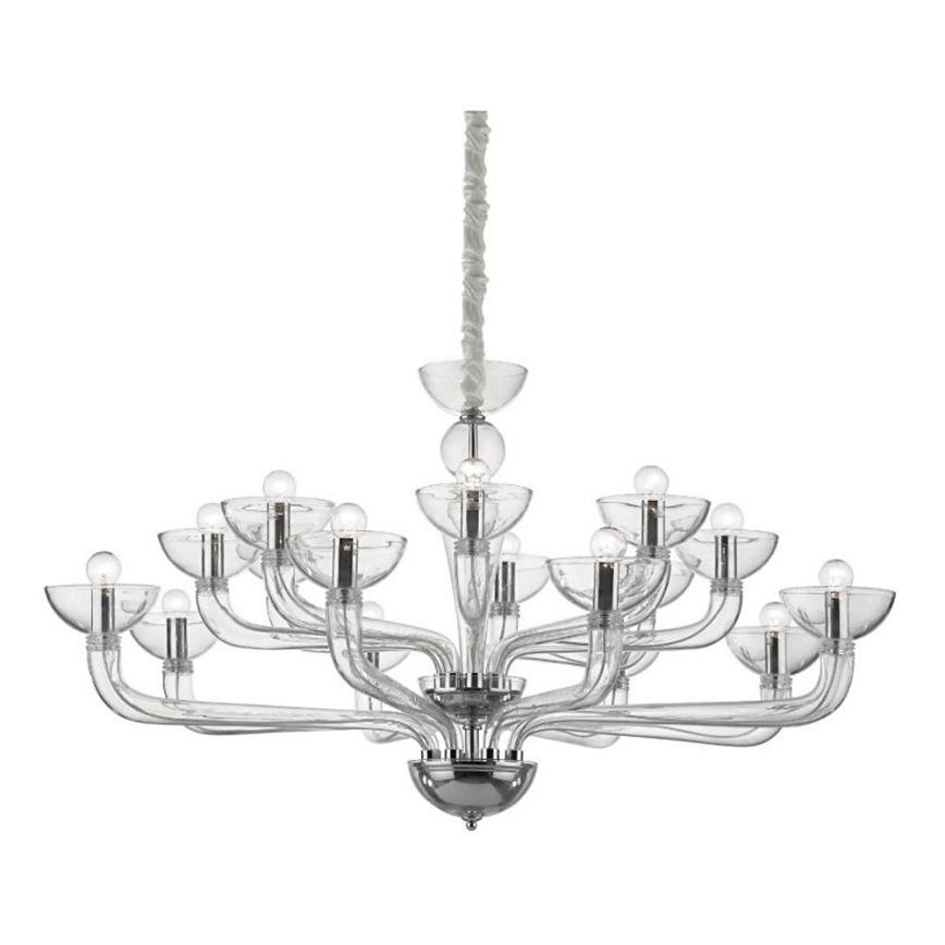 Ideal Lux - Luster na reťazi CASANOVA 16xE14/40W/230V pr. 120 cm číra