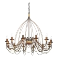 Ideal Lux - Luster na reťazi CORTE 12xE14/40W/230V pr. 95 cm meď