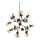 Ideal Lux - Luster na reťazi KEPLER 18xE27/42W/230V pr. 69 cm čierna/dymová