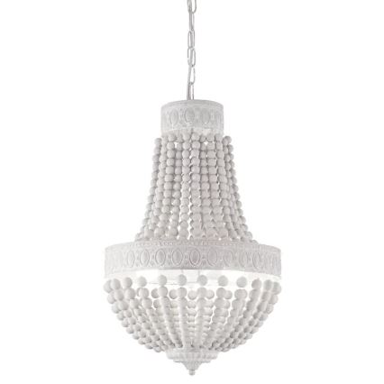 Ideal Lux - Luster na reťazi MONET 6xE14/40W/230V pr. 50 cm konope/biela