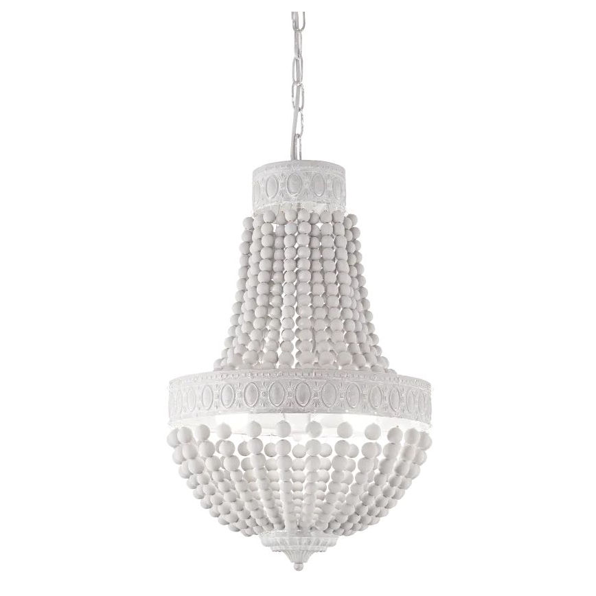 Ideal Lux - Luster na reťazi MONET 6xE14/40W/230V pr. 50 cm konope/biela
