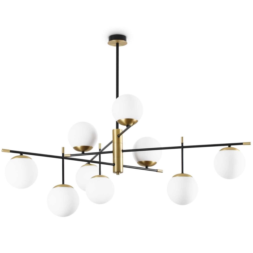 Ideal Lux - Luster na tyči GOURMET 9xE14/28W/230V pr. 131,5 cm zlatá