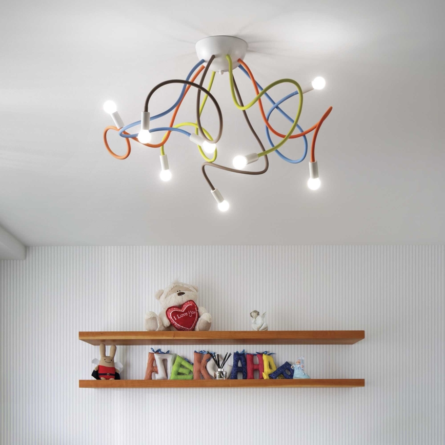 Ideal Lux - Luster na tyči MULTIFLEX 8xE14/28W/230V