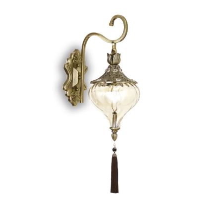 Ideal Lux - Nástenná lampa HAREM 1xE27/42W/230V mosadz