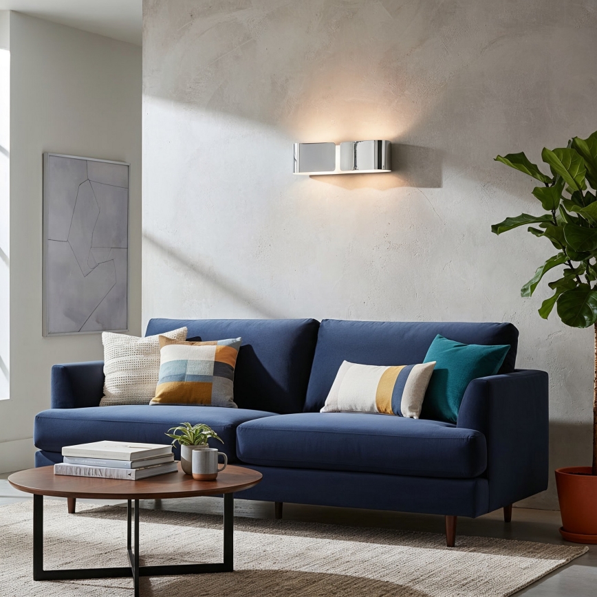 Ideal Lux - Nástenné svietidlo CLIP 2xE27/60W/230V lesklý chróm