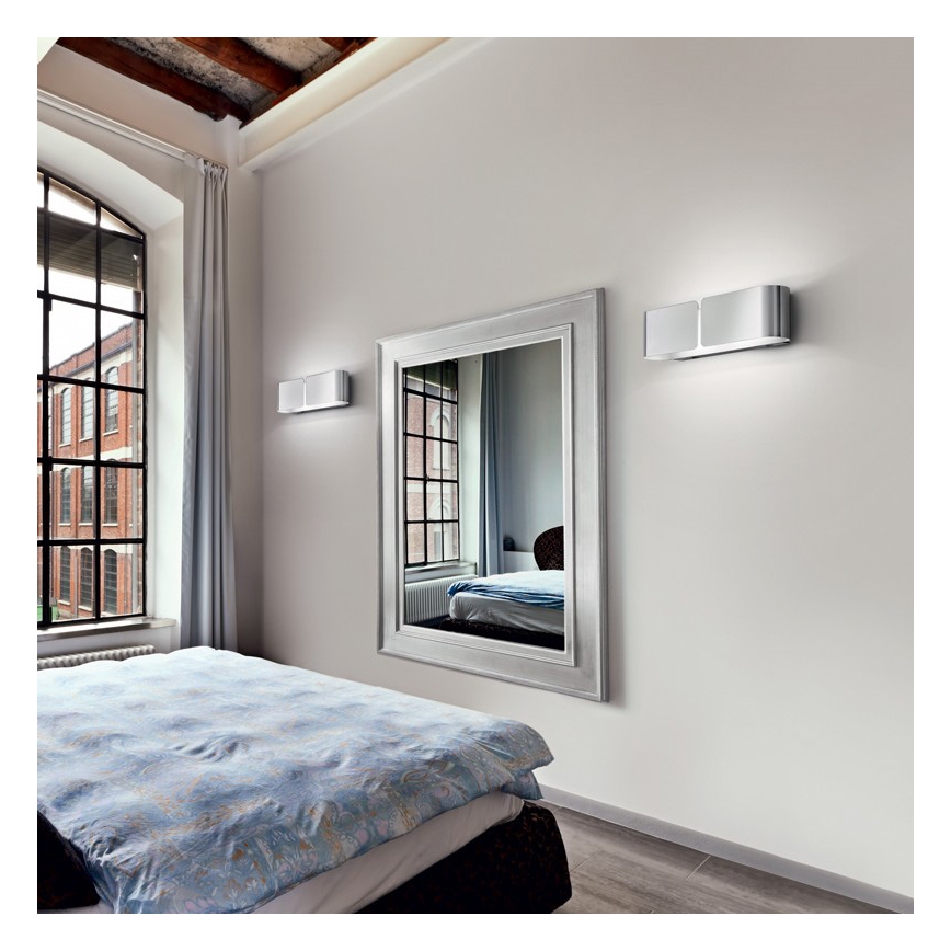 Ideal Lux - Nástenné svietidlo CLIP 2xE27/60W/230V lesklý chróm