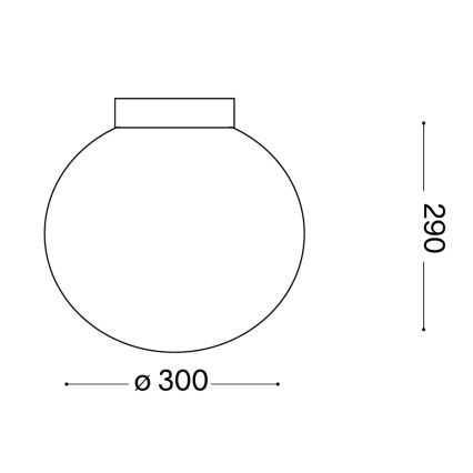 Ideal Lux - Nástenné svietidlo MAPA 1xE27/42W/230V pr. 30 cm biele