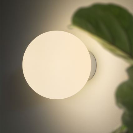 Ideal Lux - Nástenné svietidlo MAPA 1xE27/42W/230V Ø 20 cm biele