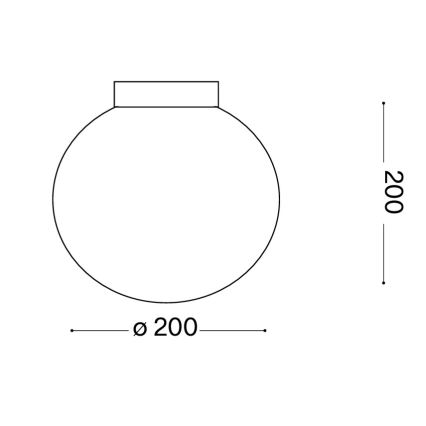 Ideal Lux - Nástenné svietidlo MAPA 1xE27/42W/230V Ø 20 cm biele