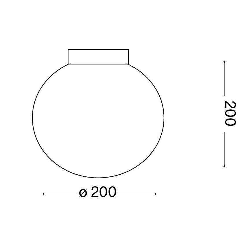 Ideal Lux - Nástenné svietidlo MAPA 1xE27/42W/230V Ø 20 cm biele