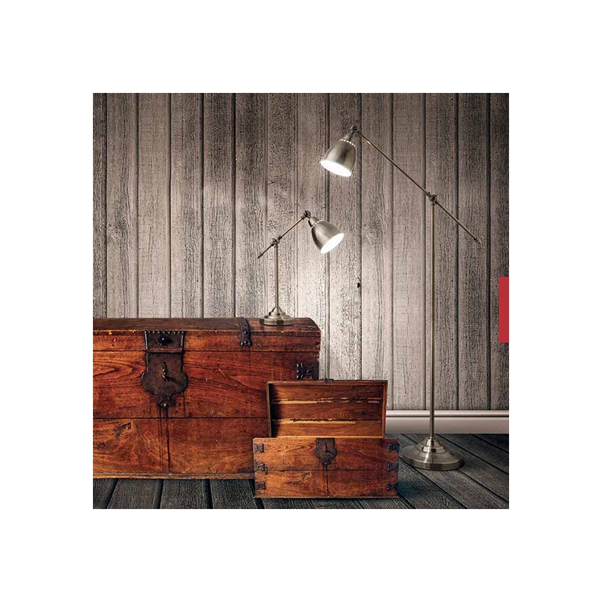 Ideal Lux - Nástenné svietidlo NEWTON 1xE27/42W/230V bronzové