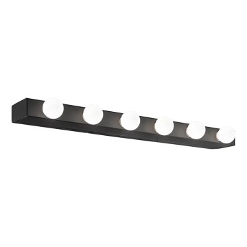 Ideal Lux - Nástenné svietidlo PRIVE 6xE14/40W/230V čierna