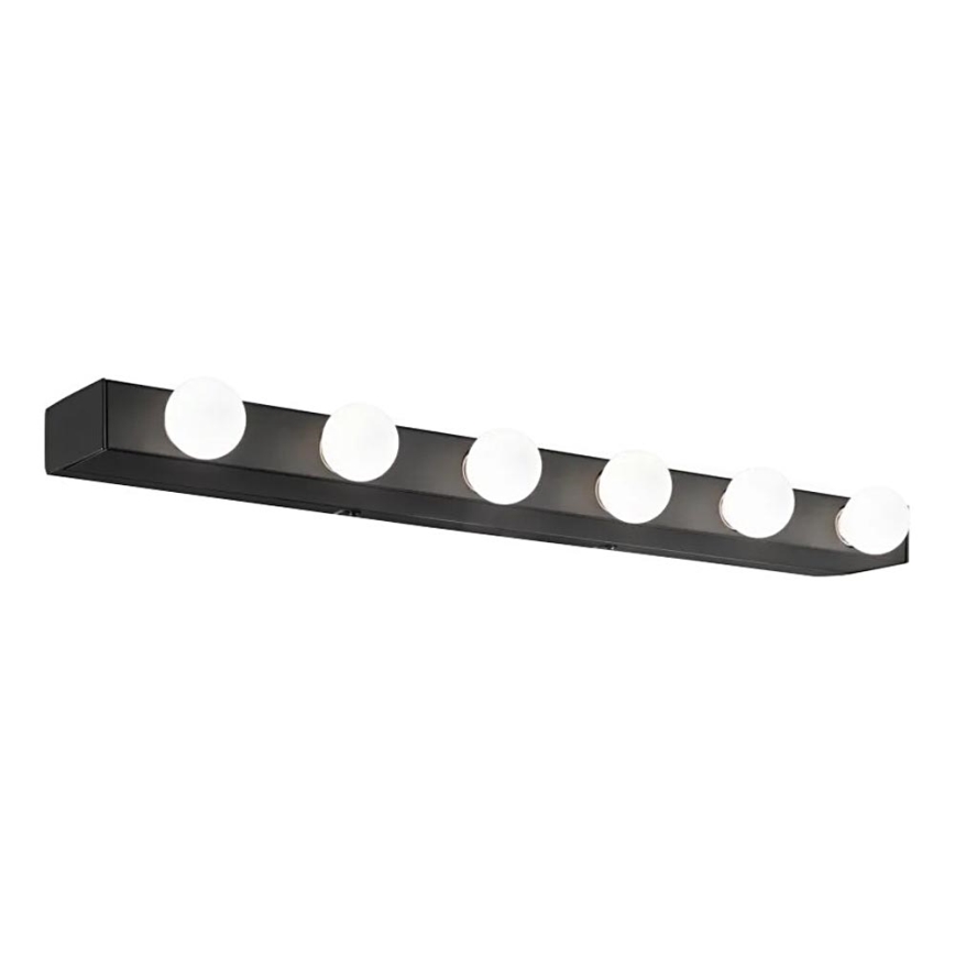 Ideal Lux - Nástenné svietidlo PRIVE 6xE14/40W/230V čierna