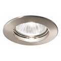 Ideal Lux - Podhľadové svietidlo JAZZ 1xGU10/50W/230V pr. 7,7 cm matný chróm