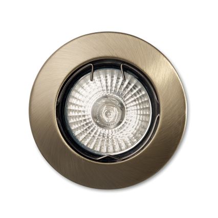 Ideal Lux - Podhľadové svietidlo JAZZ 1xGU10/50W/230V, priemer 7,7 cm, bronzové