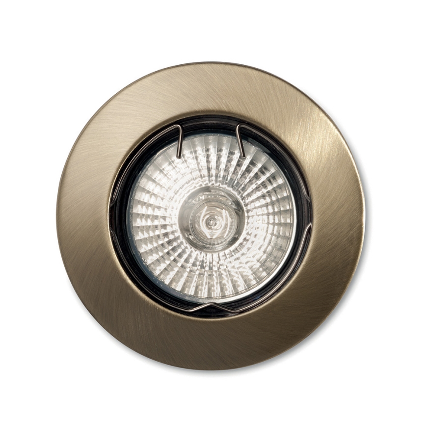Ideal Lux - Podhľadové svietidlo JAZZ 1xGU10/50W/230V, priemer 7,7 cm, bronzové
