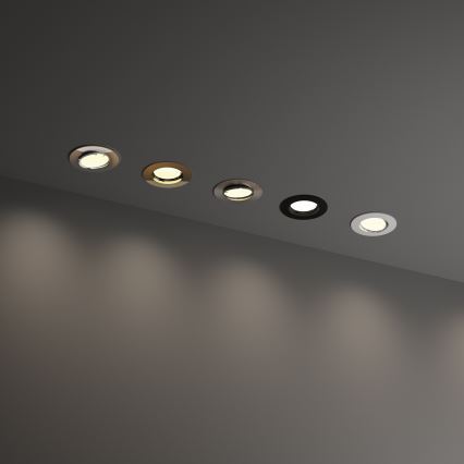 Ideal Lux - Podhľadové svietidlo SWING 1xGU10/28W/230V pr. 8,2 cm matný chróm