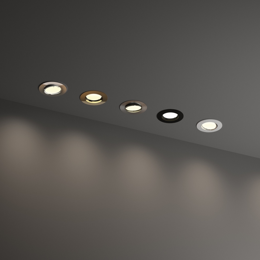 Ideal Lux - Podhľadové svietidlo SWING 1xGU10/28W/230V pr. 8,2 cm matný chróm