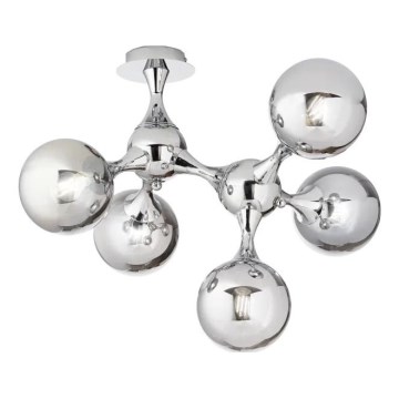 Ideal Lux - Prisadený luster NODI 5xE14/28W/230V 50x55 cm lesklý chróm