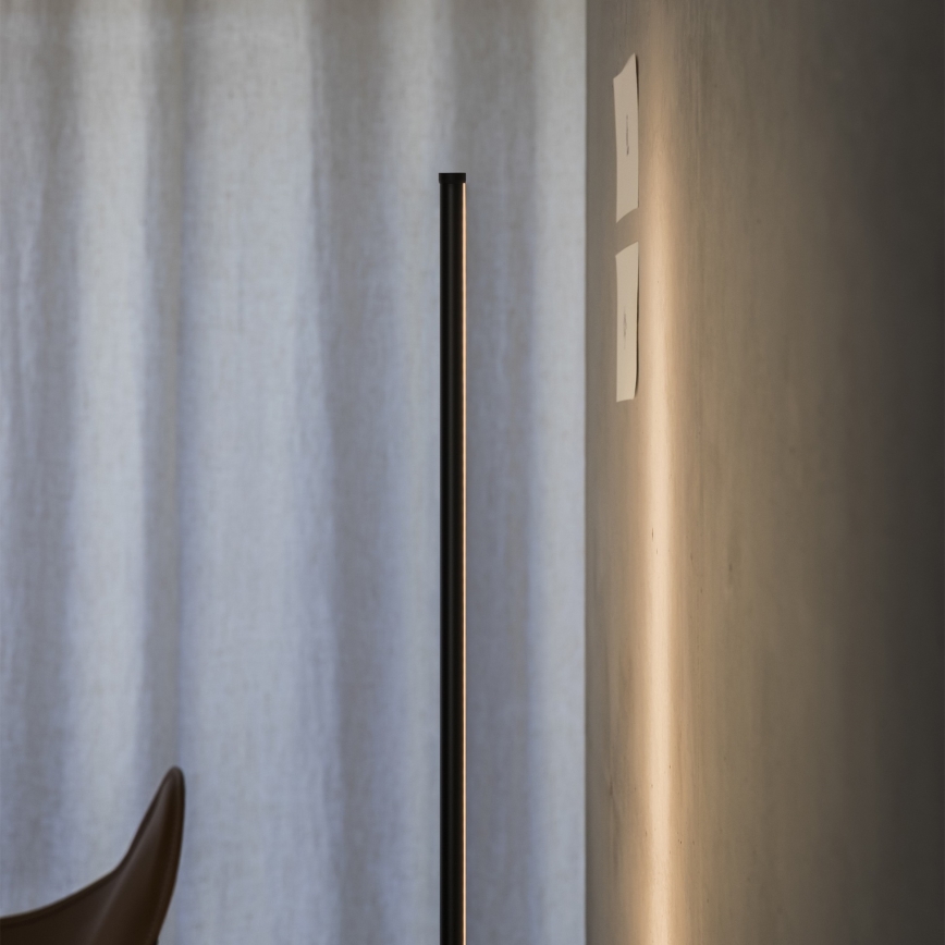 Ideal Lux - Stlmiteľná stojacia LED lampa YOKO LED/16W/230V CRI 90 čierna