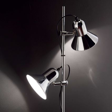 Ideal Lux - Stojacia lampa POLLY 2xE27/60W/230V čierna
