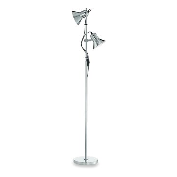 Ideal Lux - Stojacia lampa POLLY 2xE27/60W/230V lesklý chróm
