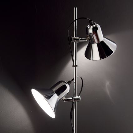 Ideal Lux - Stojacia lampa POLLY 2xE27/60W/230V lesklý chróm