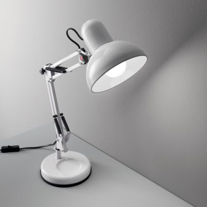 Ideal Lux - Stolná lampa 1xE27/40W/230V biela