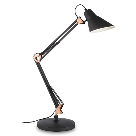 Ideal Lux - Stolná lampa 1xE27/42W/230V čierna