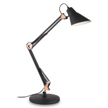 Ideal Lux - Stolná lampa 1xE27/60W/230V čierna