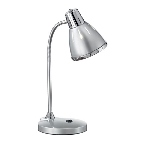 Ideal Lux - Stolná lampa 1xE27/60W/230V strieborná