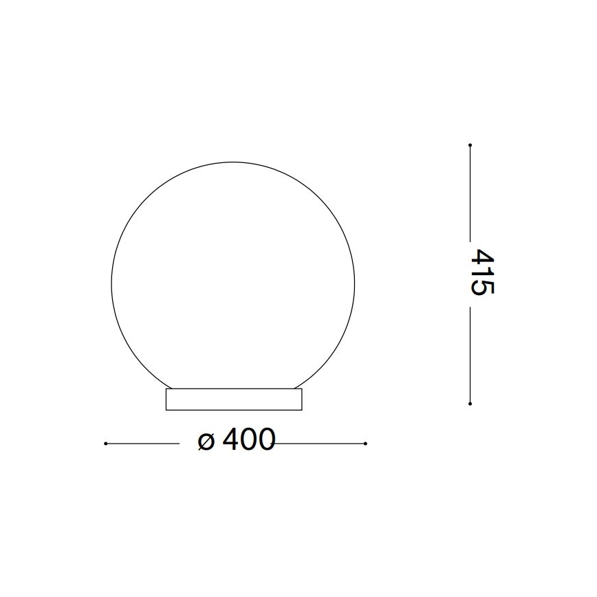 Ideal Lux - Stolná lampa CARTA 1xE27/25W/230V pr. 40 cm biela