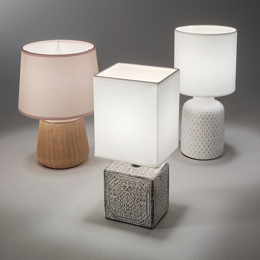 Ideal Lux - Stolná lampa KALI 1xE14/40W/230V keramika/krémová/béžová