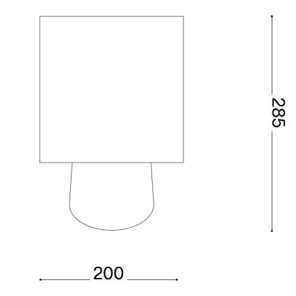 Ideal Lux - Stolná lampa KALI 1xE14/40W/230V krémová/béžová